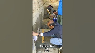 Tile Marble Interview test Video.#tiles #marble #skills #interview #video #mason #construction ✅🛠️⚒️