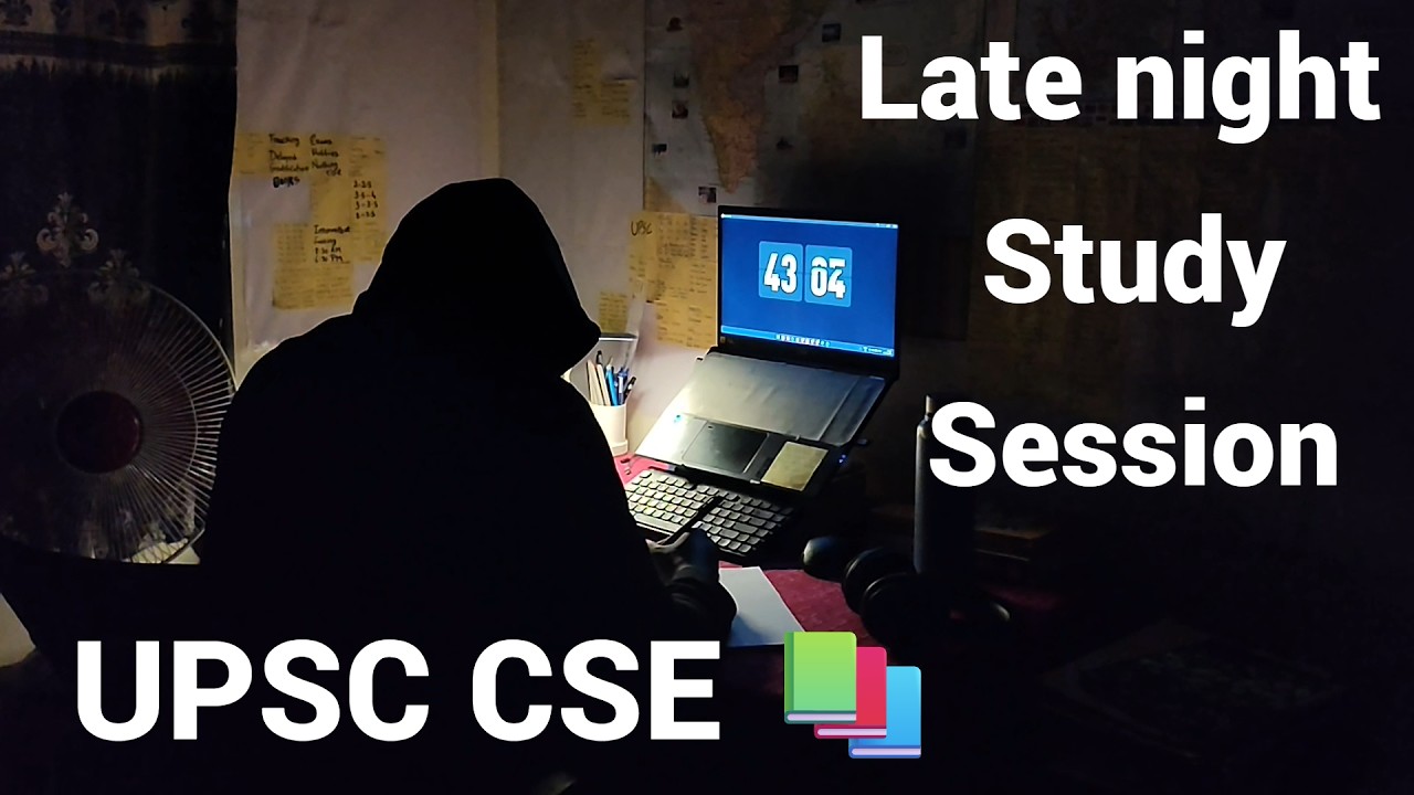 UPSC 📚| Late night Study With me | 100 minutes session