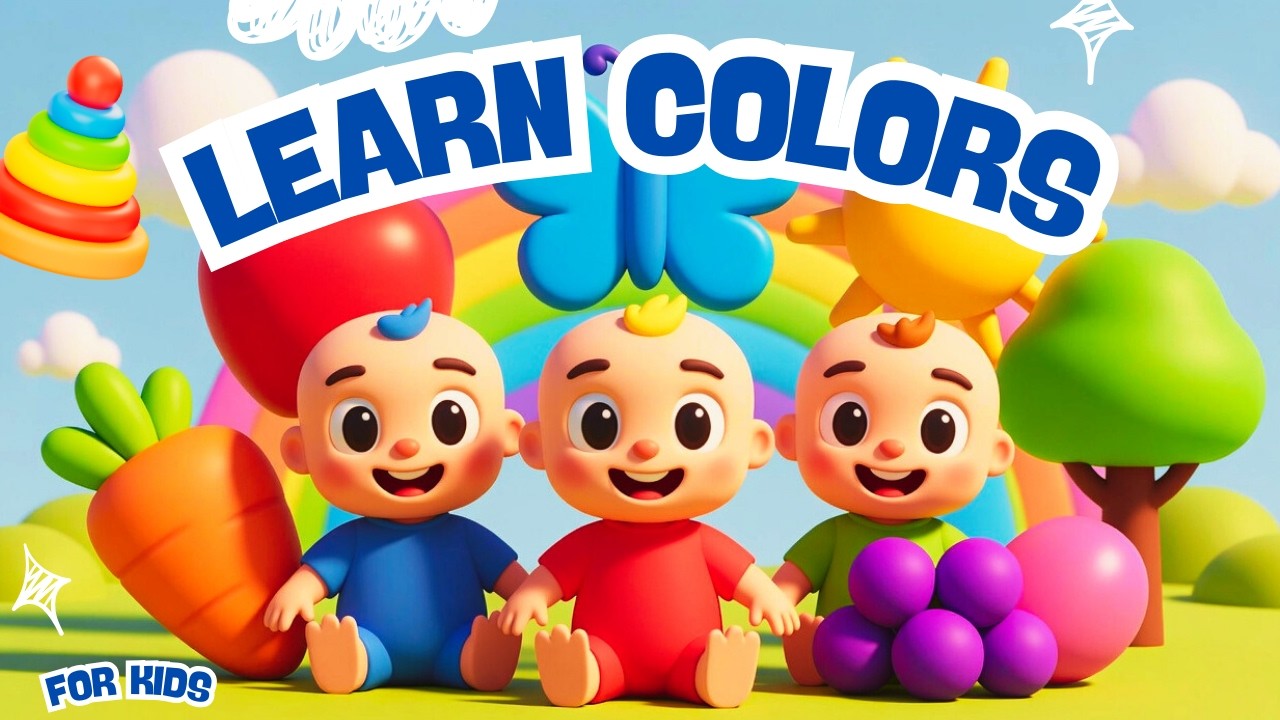 Kids Color Song 🎨 Learn Colors for Toddlers & Preschool | Fun Nursery Rhymes for Babies