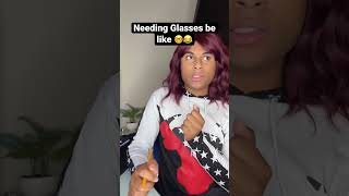 Needing Glasses be like! 🤓😂 #shorts