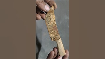 Rusty Knife Satisfying Restoration in 12 Seconds ⚒️✨ #Shorts