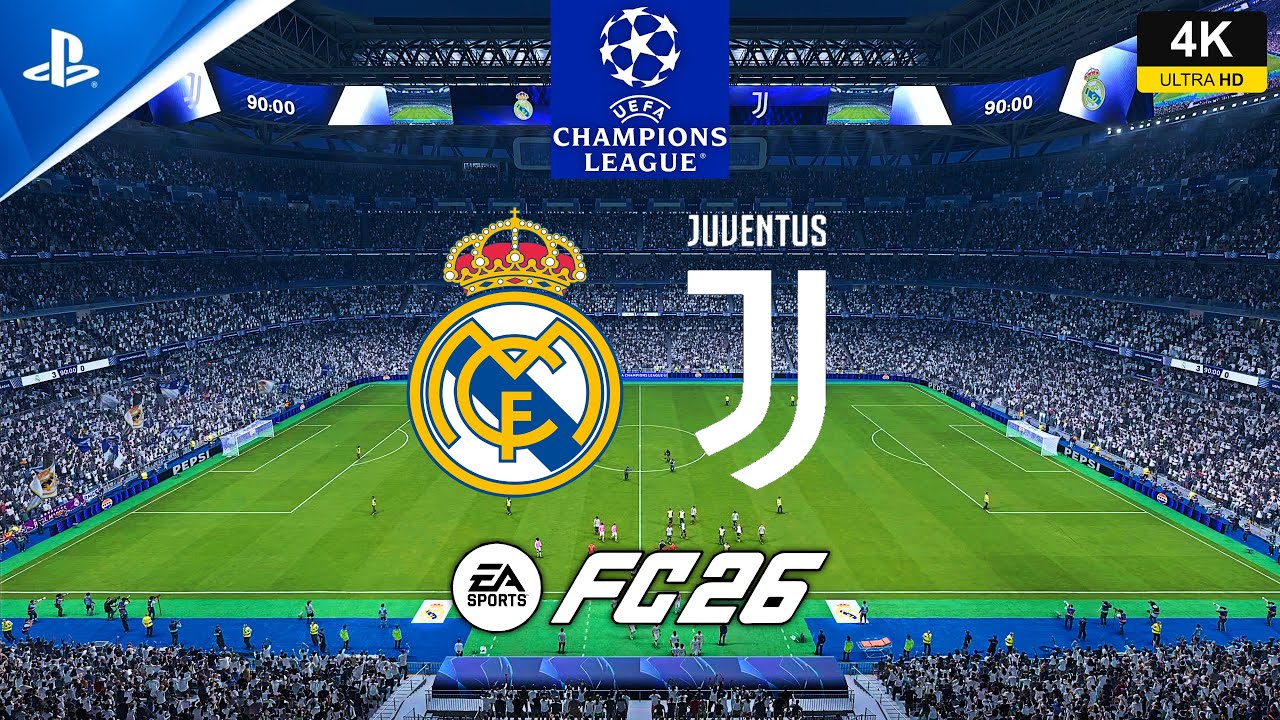 FC 26 - Real Madrid vs Juventus - UCL - gameplay ps5 4K español latino