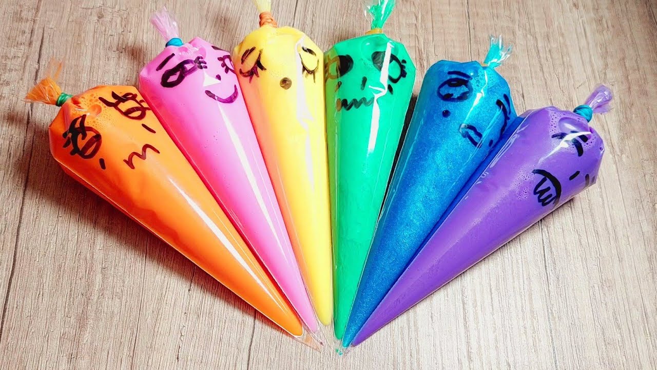 slime slaim mix with glitter slime smoothie most Satisfying video ...