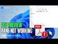PDF Preview Pane Not Working in Windows 11/10 – How to Fix It