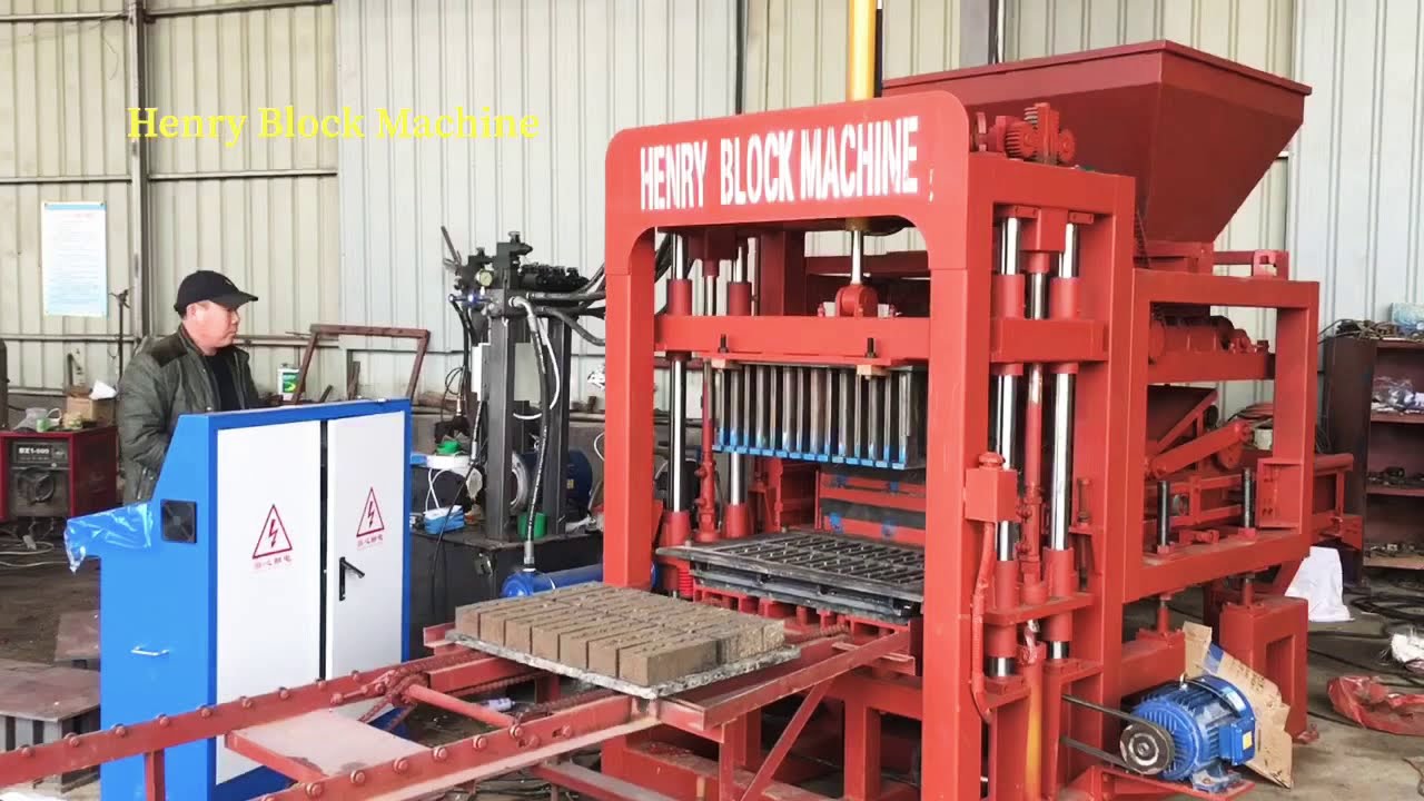 QT4-20 full automatic concrete block machine was shipped to Bangladesh again after test performance