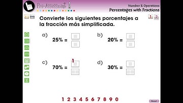 CC7305 Number & Operations: Percentages with Fractions - Pre-Assessment & Teach the Skill Mini