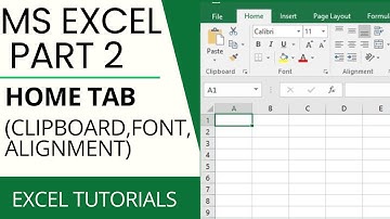 ➡️ Lecture 2 – Home Tab (Clipboard, Font, Alignment)