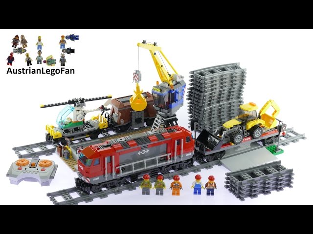 virkningsfuldhed Slime ubehagelig Lego City 60098 Heavy Haul Train - Lego Speed Build Review - YouTube