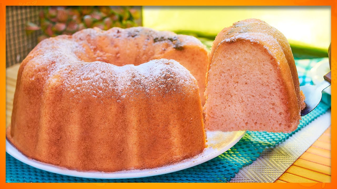 BOLO DE IOGURTE FOFINHO E MACIO (COM MORANGO)