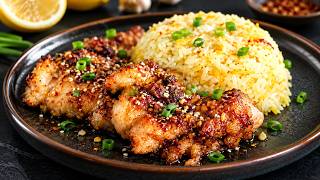 Crispy Honey Lemon Garlic Chicken | Easy Dinner Recipe