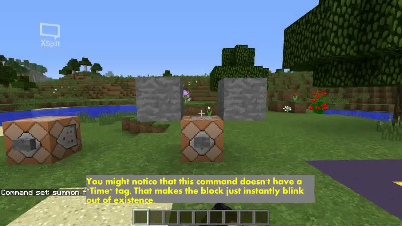 Using The Summon Command To Get Falling Blocks 1 11 2 Minecraft Youtube