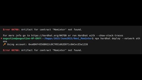Hardhat Error: Error HH700: Artifact for contract not found