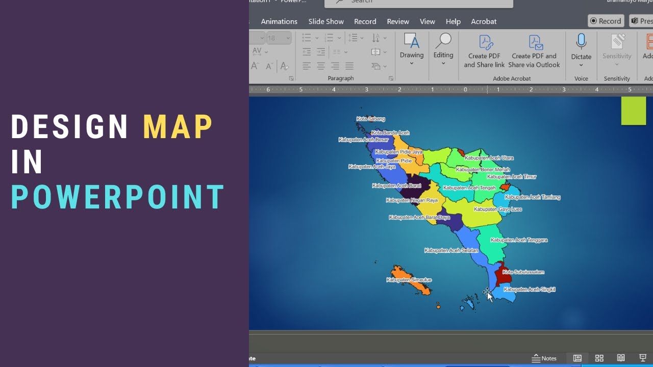 Design Map in PowerPoint - YouTube