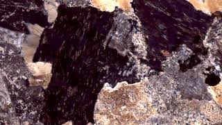 Chlorite with Epidote Grains, Crossed Polars