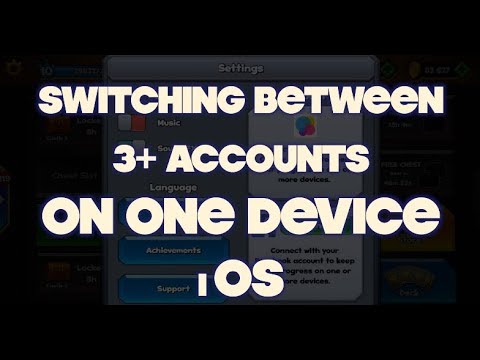 Switching between accounts on 1 iOS DEVICE - Castle Crush