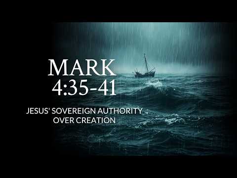 Mark 4:35-41 | Jesus' Sovereign Authority Over Creation