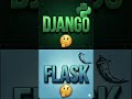 Django vs Flask: Beginner hole konta shikhbe?🤔 #ytshorts #shorts