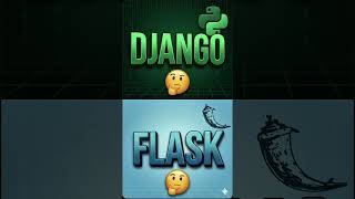Django vs Flask: Beginner hole konta shikhbe?🤔 #ytshorts #shorts