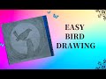 Easy bird drawing  simple dream world 