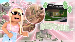 Giving the Bloxburg STARTER HOME a MAKEOVER!  | seqshell