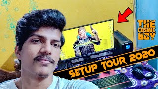 Setup Tour 2020 | My Gaming Setup v2.0 | In Telugu | THE COSMIC BOY