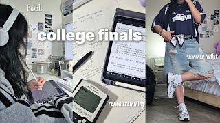 study vlog 🎧💭 locked in, review cramming, & summer outfits ft. aelfriceden | 1st yr college