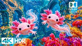 🌊 Magical Ocean Wonderland with Pink Axolotls in Stunning 4K HDR | Dolby Vision™ screenshot 4