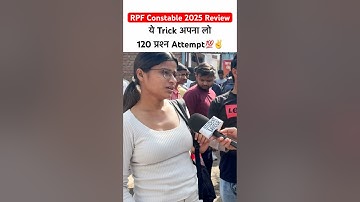 Rpf Constable 1st Shift Review | RPF Constable 2025 Exam Review #rpfconstable #ytshorts
