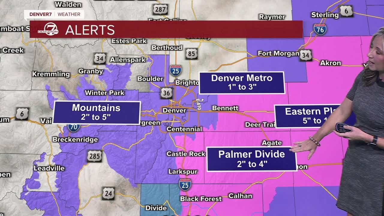 Denver snow to continue through the AM, up to a foot accumulation in ...