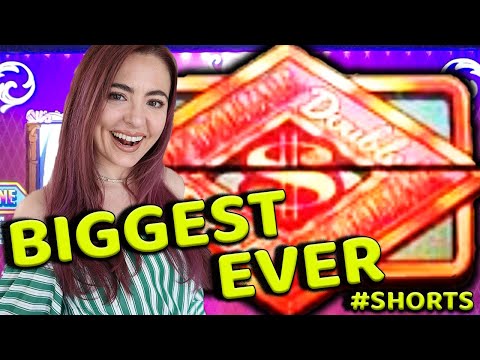 MY BIGGEST JACKPOT HANDPAY EVER on Double Top Dollar! #SHORTS