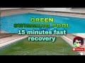 How to recovery your green swimming pool in 15 minutes