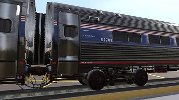 Trainz19 Amfleet arrival/departure.
