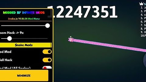 Wall Hack Mod Menu Epic Snake io Gameplay #snakeio #snakeiomodmenu
