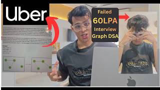 Destroyed by Uber SWE Interview(₹60Lakhs CTC) - Hard Graph DSA Solved By FAANG SDE