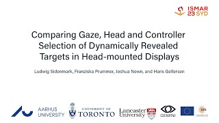 Comparing Gaze, Head and Controller Selection of Dynamically Revealed Targets in HMDs