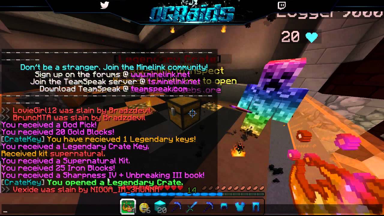 (Minelink) 5 Legendary Crates Opening!