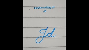 how to write capital J with a small letter d #calligraphy #handwriting #viralshorts