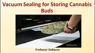 Vacuum Sealing for Storing Cannabis Buds