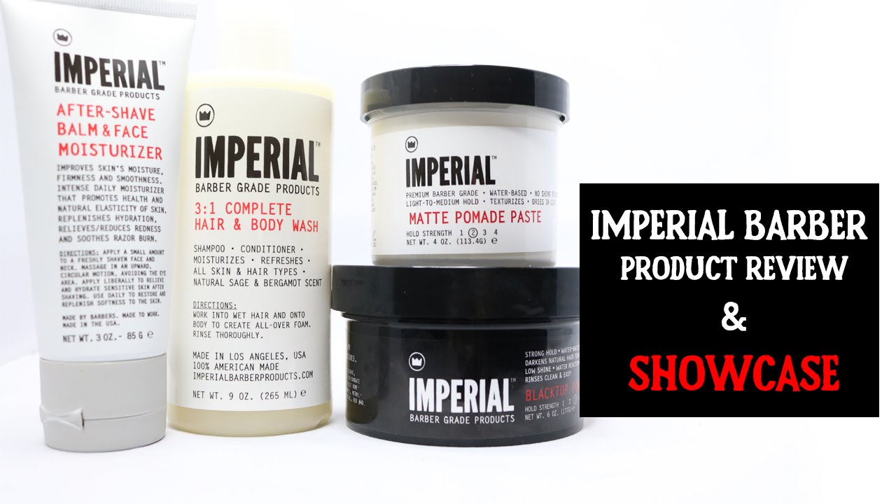 Men's Hair I Imperial Barber Product Review & Showcase YouTube