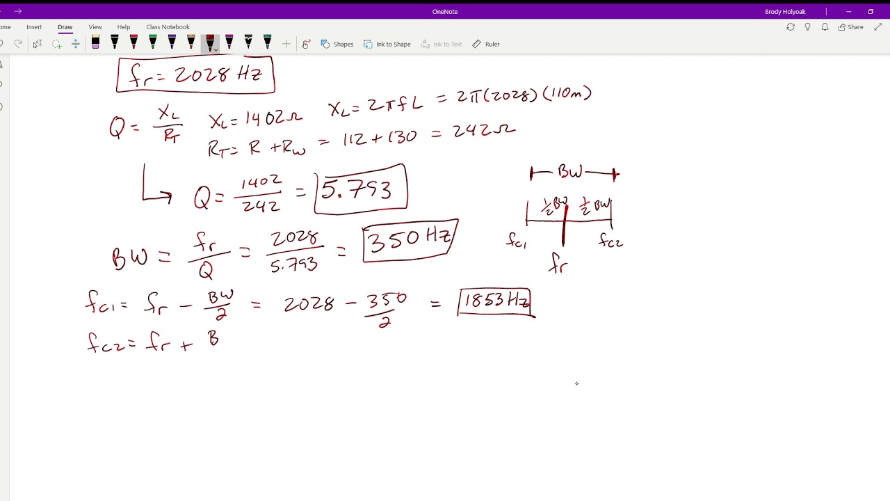 Topic 4 Filters RLC Filters Series Resonance Examples Part 5 - YouTube