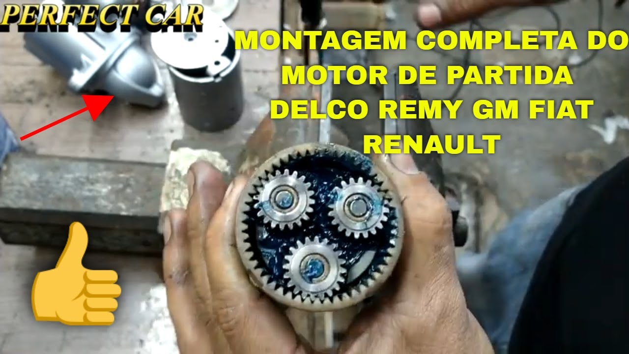 MONTAGEM DO MOTOR DE ARRANQUE DELCO REMY LINHA GM