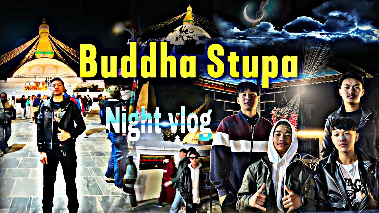 BAUDHA NIGHT VIEW🌌WOW😮#nepali #new #vlogger #keepsupporting 🙏🏻🙏🏻