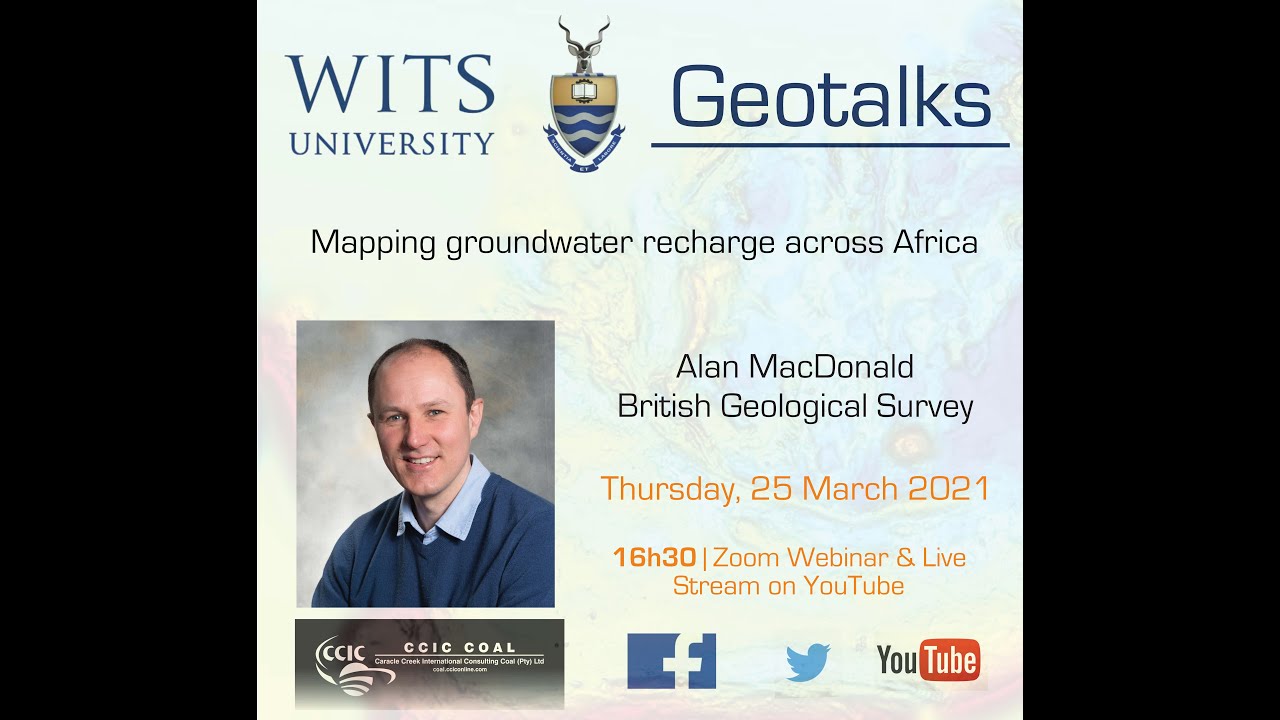 Wits Geotalk: Alan MacDonald on 