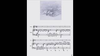Прихід зими Музика А.Лисянська Ноти для голосу, фортепіано, віолончелі