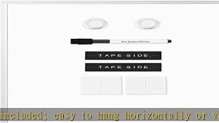Amazon Basics Small Dry Erase Whiteboard, Magnetic White Board with Marker and Magnets - 11 x 14 In