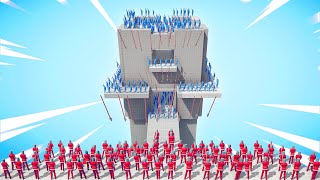 KING OF THE HILL ⚔️ RANGED ARMY 🔥 vs ⚔️ 100x MELEE ARMY / Totally Accurate Battle Simulator ( TABS )