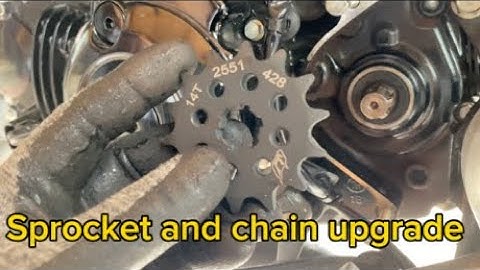 2021 Honda Grom 428 chain and sprocket conversion