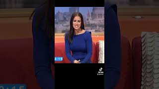 Kirsty Gallacher Pokies In Tight Blue Dress - Gmtv Old Footage