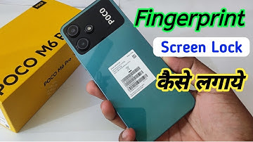 Poco m6 pro fingerprint screen lock | fingerprint lock setting in Poco m6 pro | Poco m6 pattern lock