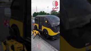 اختراعات يابانية حيرت العلماء روبوت يسوق حافلة في الشارع العام شيء فوق الخيال2021 #shorts